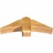 Ekena Millwork Bellingham Rough Sawn Timber Gable Bracket, Western Red Cedar, 36"W x 12"H x 6"D x 6"F, 8/12 Pitch GBW036X12X0606BEL00RWR - alternate 4